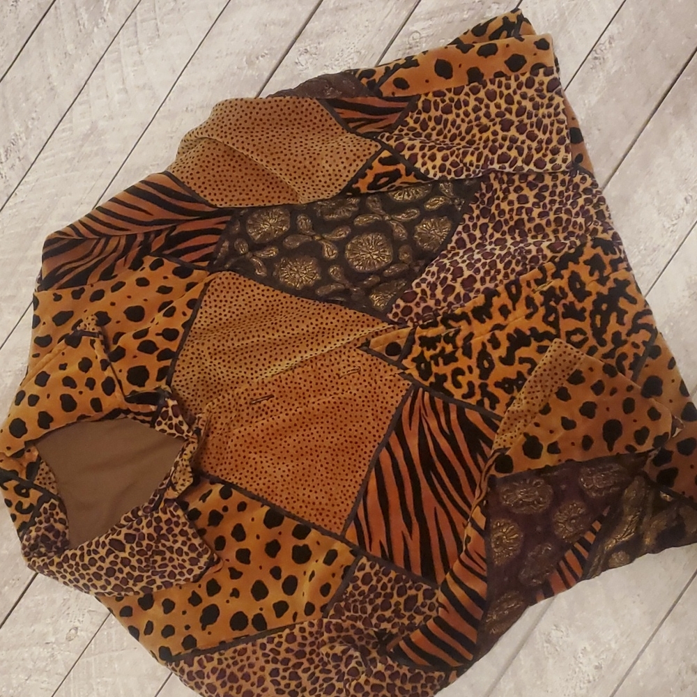 Custom Made Animal Print Blazer Jacket